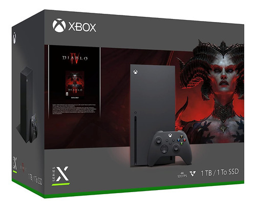 Xbox X Diablo 4k 120fps 16gb 1tb Wifi Latentación Color Negro