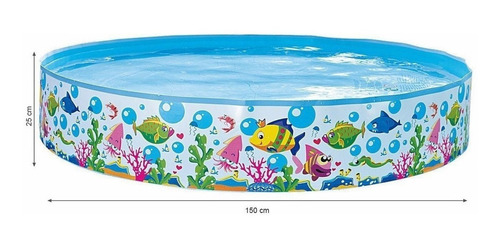 Imagen 5 de 10 de Pileta Redonda Rigida Ninos Bebe 150x25cm New 1712 Bigshop