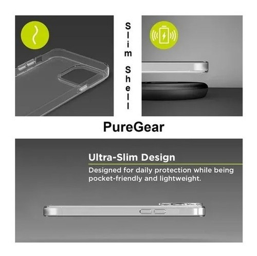 Funda Para iPhone 13 Pro Max Slim Shell Puregear Original Transparente