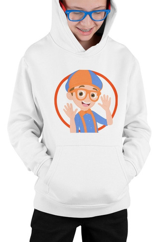 Poleron Infantil Blippi Mono Cantante Estampado Unisex Niños Algodon