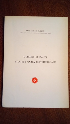 L Ordine Di Malta E La Sua Carta Costituzionale