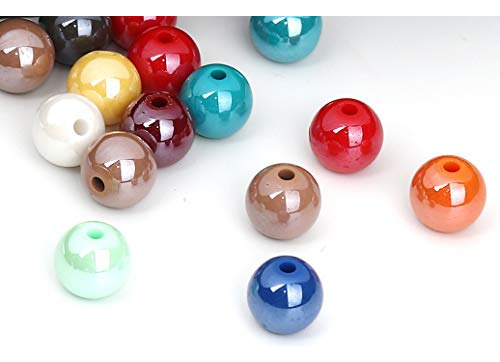 200 Perlas Acrílicas Redondas Ab Multicolor De 10 Mm De Diám