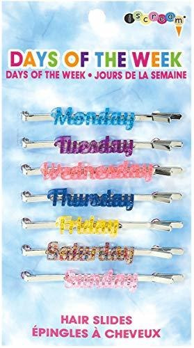 Horquillas - Iscream Days Of The Week Set Of 7 Embellished B