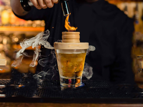 Kit Portátil De Defumação Para Bebidas Coquetéis E Drinks