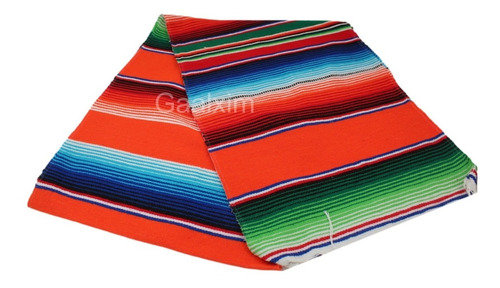 Camino De Mesa Sarape De Saltillo 40 Cm X 2.10 Mts