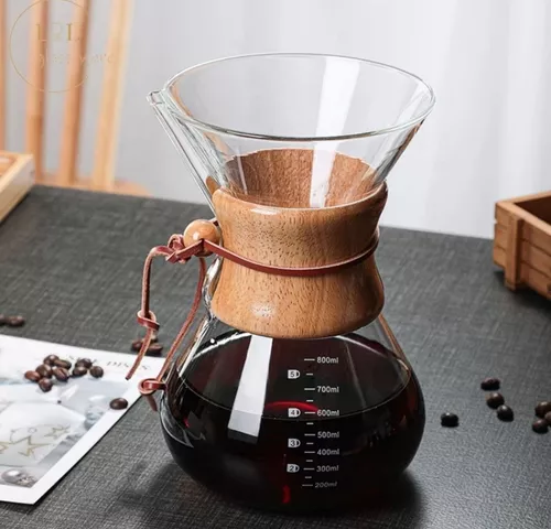 Ripley - CAFETERA DE GOTEO CHEMEX PRISMÁTICO 800ML + FILTRO ACERO  REUTLIZABLE