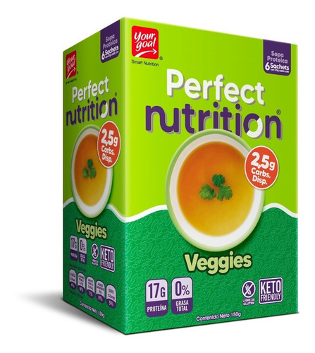 Sopa De Proteinas Yourgoal Perfect Nutrition 6u Veggie Soup
