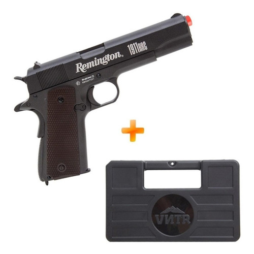 Pistola Pressão Co2 1911 Rac 4.5mm Metal Remington + Maleta