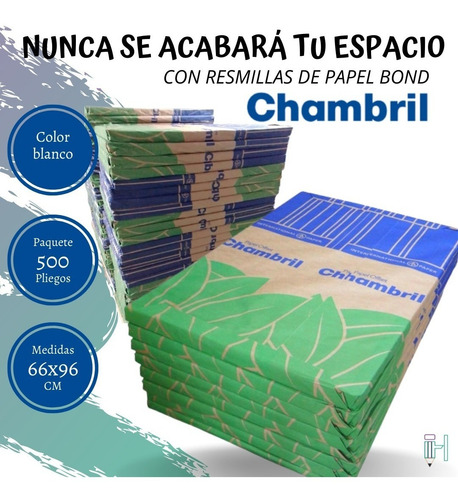 Imagen 3 de 3 de Papel Bond Blanco Base 20 Grande 66x96 (pack 12 Pliegos)