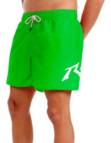 Short De Baño Hombre Rusty Iluminated Competition Bs Verde P