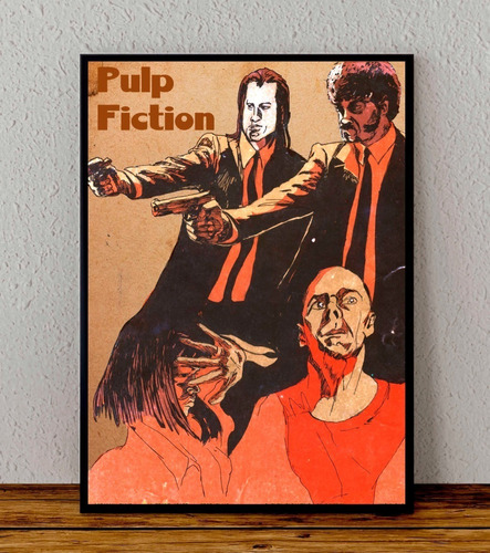 Cuadro 33x48 Poster Enmarcado Pulp Fiction Tarantino