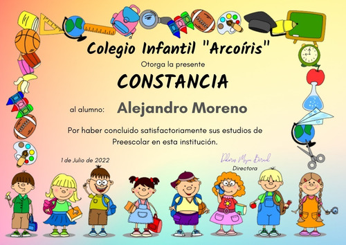 Diseño E Impresión De 50 Reconocimientos, Diplomas, Etc.