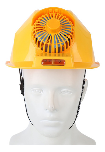 Casco Duro Con Ventilador Solar, Casco Doble, Ligero, De Seg