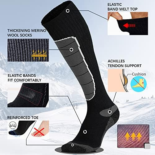 Calcetines De Esquí De Lana Merino, Calcetines Para Clima Fr