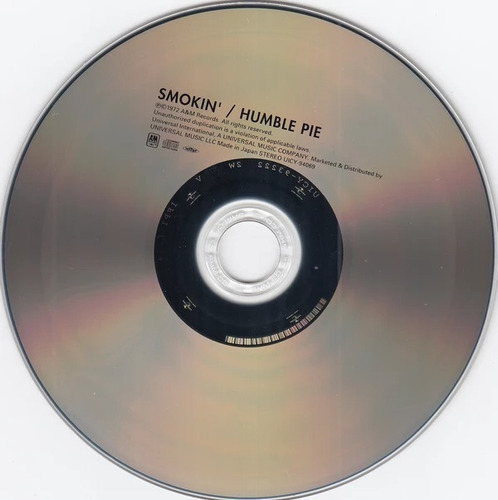 Humble Pie - Smokin, Paper Sleeve Japan Shm Cd Remastered Shm Cd