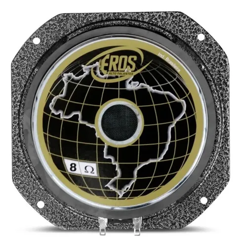 Woofer Eros E-206 XH 6 Pol 200w RMS 8 Ohms Alumínio Par Preto