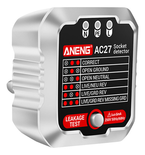 Probador De Tomacorrientes Prueba De Polaridad De