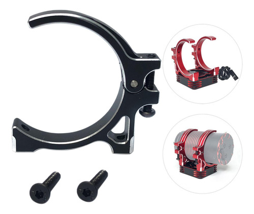 2 Soporte Para Ventilador De Refrigeración Del Motor Negro