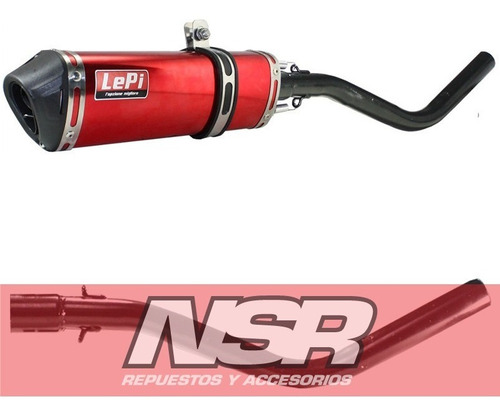 Escape T/ Akrapovic Completo Curva Honda Bross 125 Xr125 Nsr