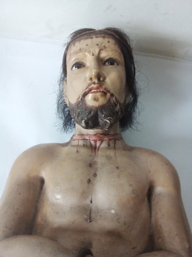 Escultura Em Madeira Cristo Século X I X Português (Usado)