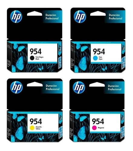 Combo Cartuchos Hp 954 Original X 4u 7740 Pro 8210 8710 8720