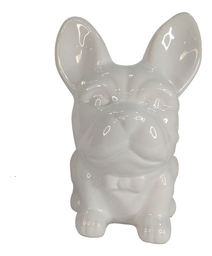 Imagen 1 de 4 de Alcancia Perrito Bulldog Frances Ceramica Decoracion Niños