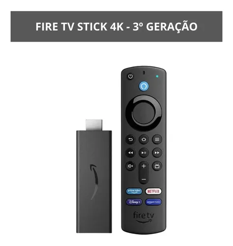 Fire Tv Stick 4k 2a Geração Amazon Alexa Com Comando De Voz