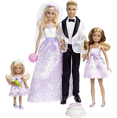 Barbie Wedding Set Con Muñecas De Novia Y Novio, Stacie, Che