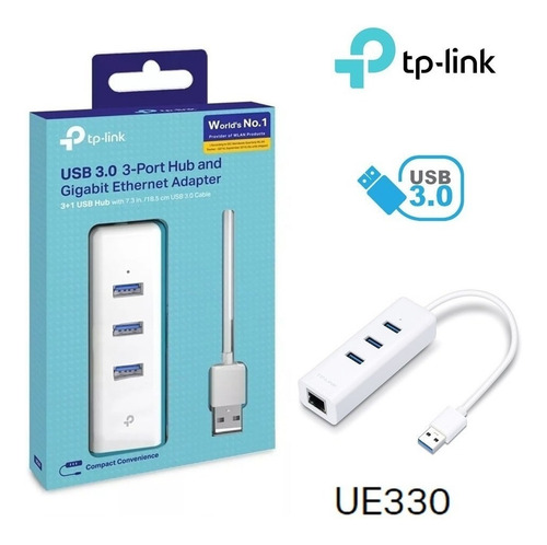Imagen 5 de 7 de Adaptador De Red Rj45 A Usb 2 En 1 3.0 Gigabit Envio Ya