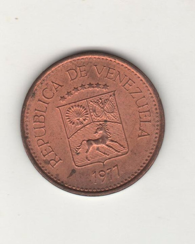 Venezuela Moneda De 5 Céntimos Año 1977 Km Y#29 - Exc.+