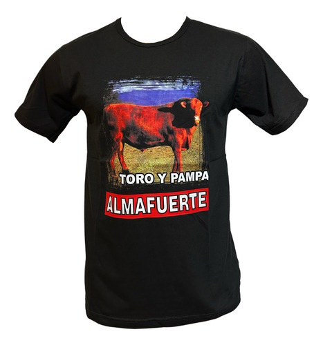 Almafuerte Toro Y Pampa Remera Algodon Ricardo Iorio