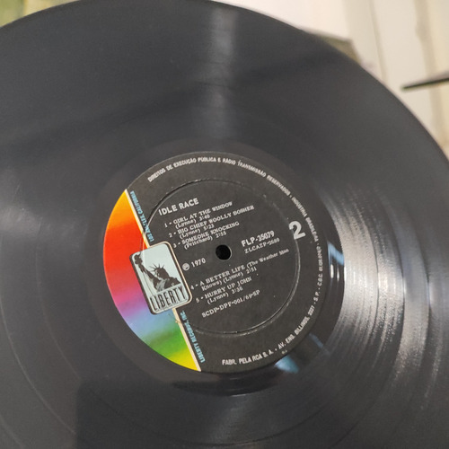 Lp - Iddle Race - 1970 - Jeff Lyne Elo - Raro - Excelente