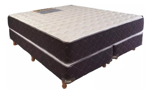 Sommier Fisher Dorado Queen 190x160cm blanco y negro