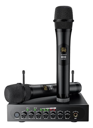 Prozor Uhf Micrófono Inalambrico Dual Inalambr...