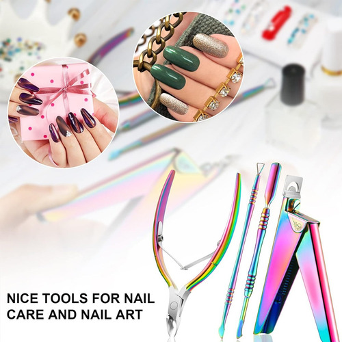 Kit De 4 Herramientas Para Manicura, Alicates Para Pedicura,