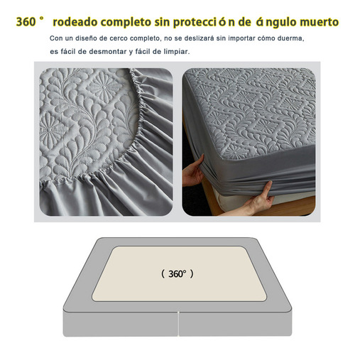 Cubre Colchón Impermeable Matrimonial Con Funda De Almohada