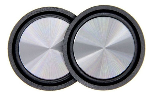 2pcs Borracha Metal Baixa Freqüência Passivo Baixo Radiador