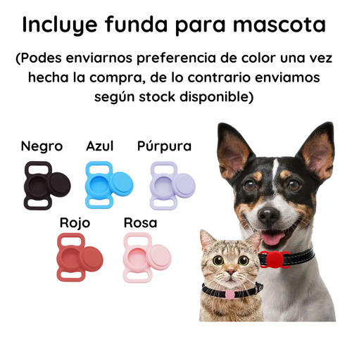 Localizador Gps Tag Guardian Android Iphone + Funda Negro Funda Mascota