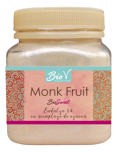 Monk Fruit, Endulzante 100% Natural 60gr