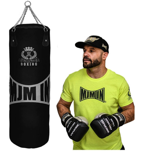 Costal Saco Cadena Box Mma Kick Boxing Mjm In Color Negro