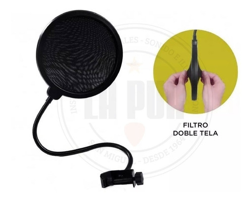 Filtro Antipop Sms Ws04 Cuello De Ganso Soporte Estudio
