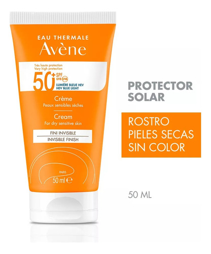 Avene Protector Solar Invisible 50+ Crema X 50 Ml