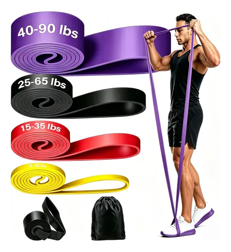 Faixa Elástica Super Band Para Exercícios Conjunto De Treino