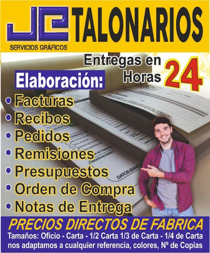 Talonarios En Papel Quimico 