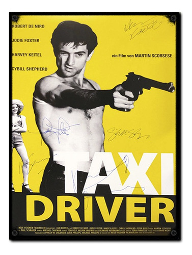 #1515 - Cuadro Decorativo - Taxi Driver Poster Cine Retro