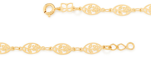 Pulseira Rommanel Rommanel Com Flores 551221