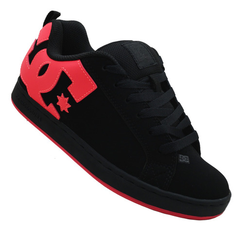 Tenis Dc Shoes Court Graffik 300678 Bhp Black/hot Pink