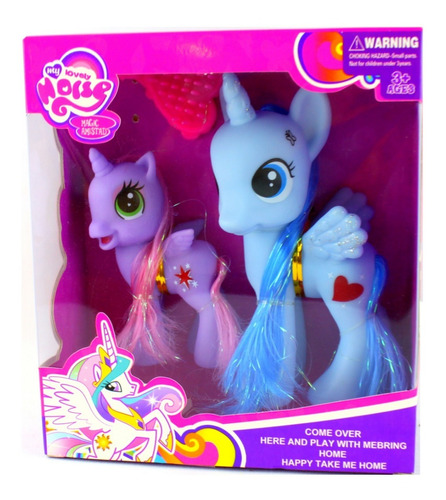 Juguete My Little Pony Raimbow Pinkie Rarity Unicornio Niña