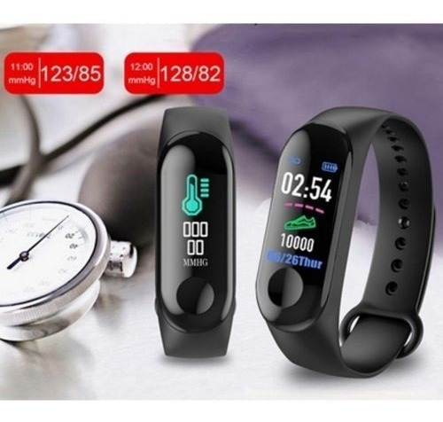 Kit Casal 2 Smartband M3 Top Monitor Cardíaco Relógio