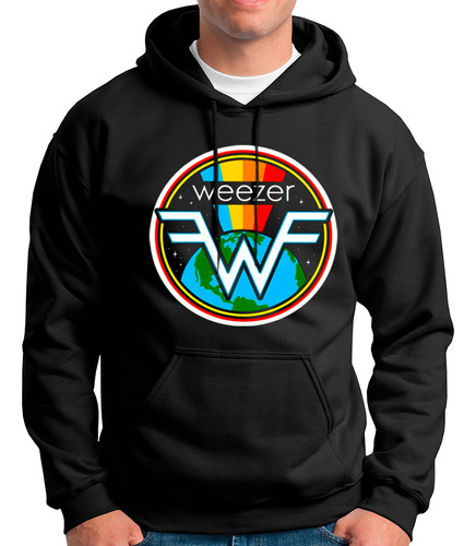 Polera Con Capucha Banda De Rock Weezer 